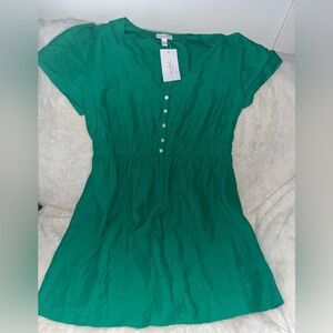 New XXL Ingrid & Isabel Vibrant stylish Green Button-Down Dress